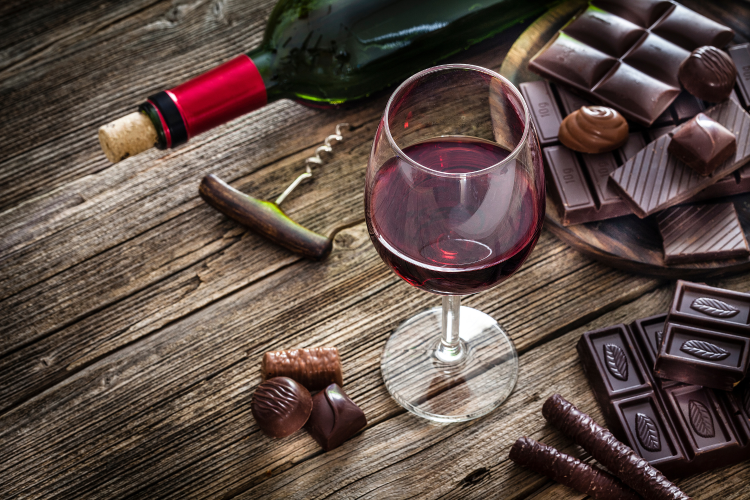 wine and chocolate